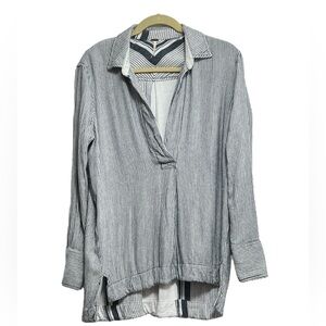 FREE PEOPLE ON THE ROAD STRIPE TUNIC SHIRT TOP 
Size Small